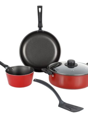 Batería Ekco 2879 Rojo 5pzas Batería Ekco 2879 Rojo 5pzas
