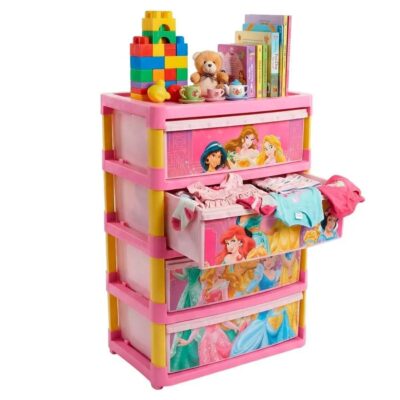 Cajonera Lara 4 Gavetas Rosa