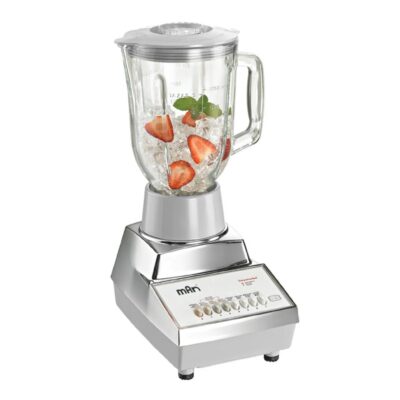 Licuadora Man LM-9090 Cromada 7 velocidades con vaso de vidrio