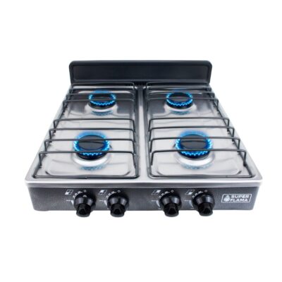 Parrilla de Mesa de 4 Quemadores Superflama 4Q-CA-G