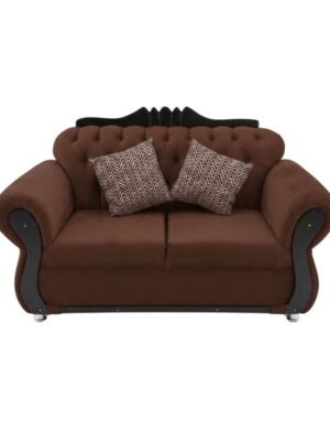 Sala México Café - Loveseat 2 Sala México Terciopelo Café