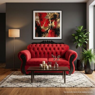 Sala México Terciopelo Rojo